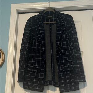 Liverpool Blue and White Checkered Blazer